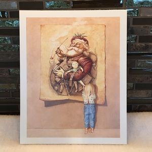 Little girl with Santa print, 8x10